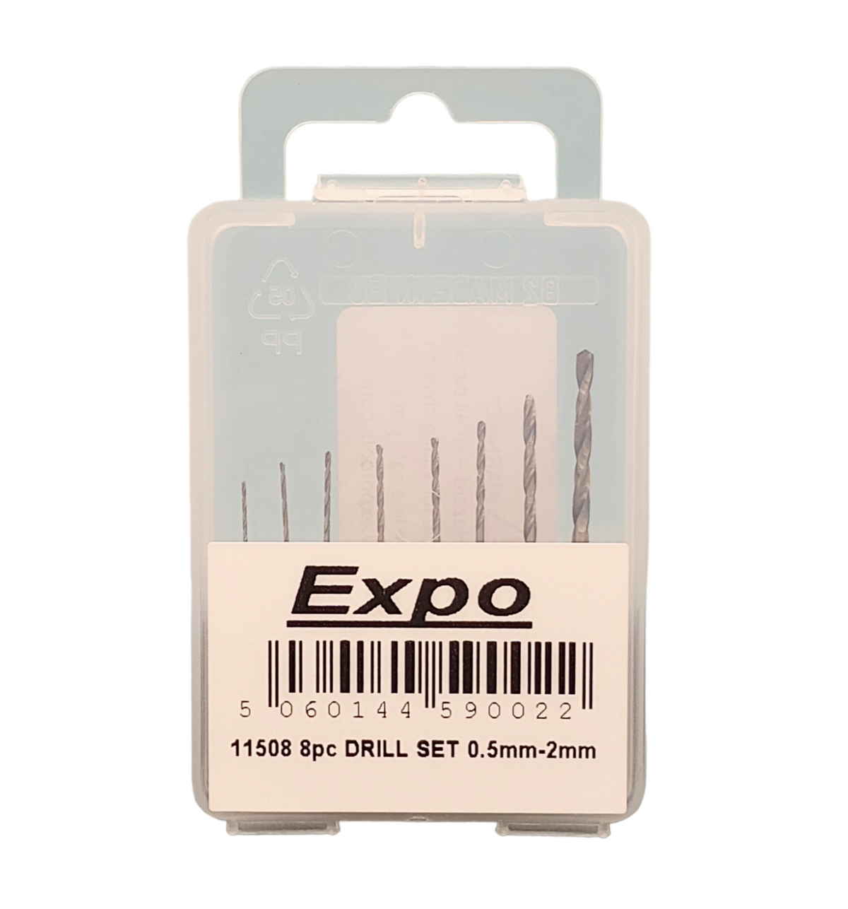 8pc Drill Set 0.5-2mm