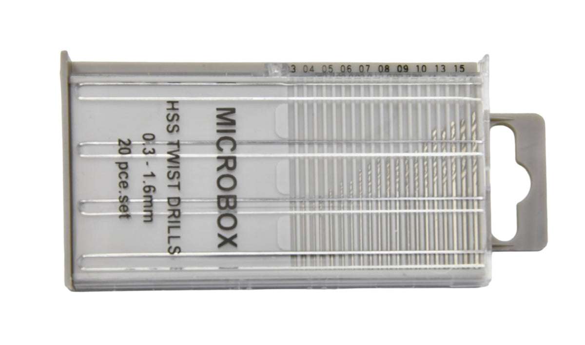 20pc Drill Set 0.3-1.6mm