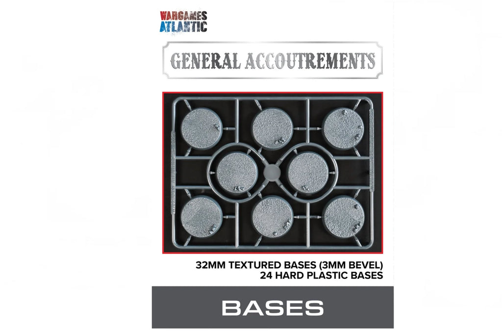32mm Textured Bases (3mm Bevel)