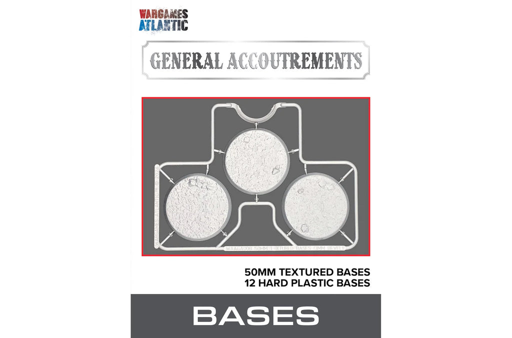 50mm Textured Bases (3mm Bevel)