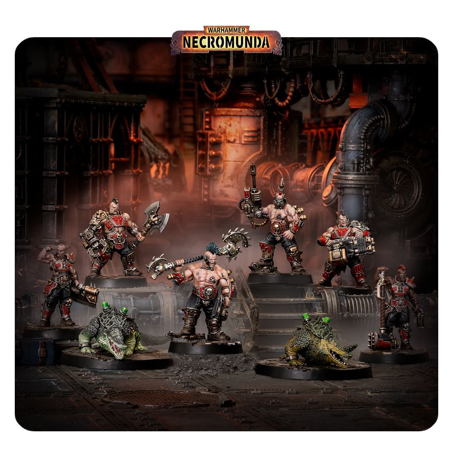 Necromunda - Goliath Forge Bosses and Sumpkrocs