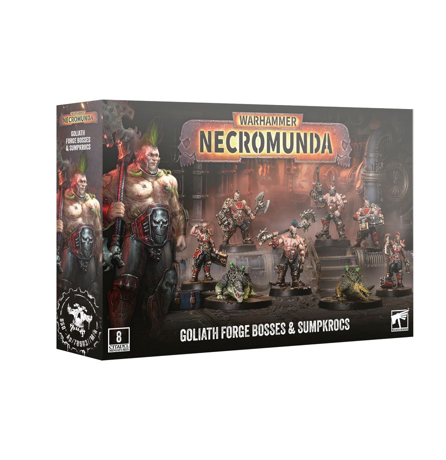 Necromunda - Goliath Forge Bosses and Sumpkrocs