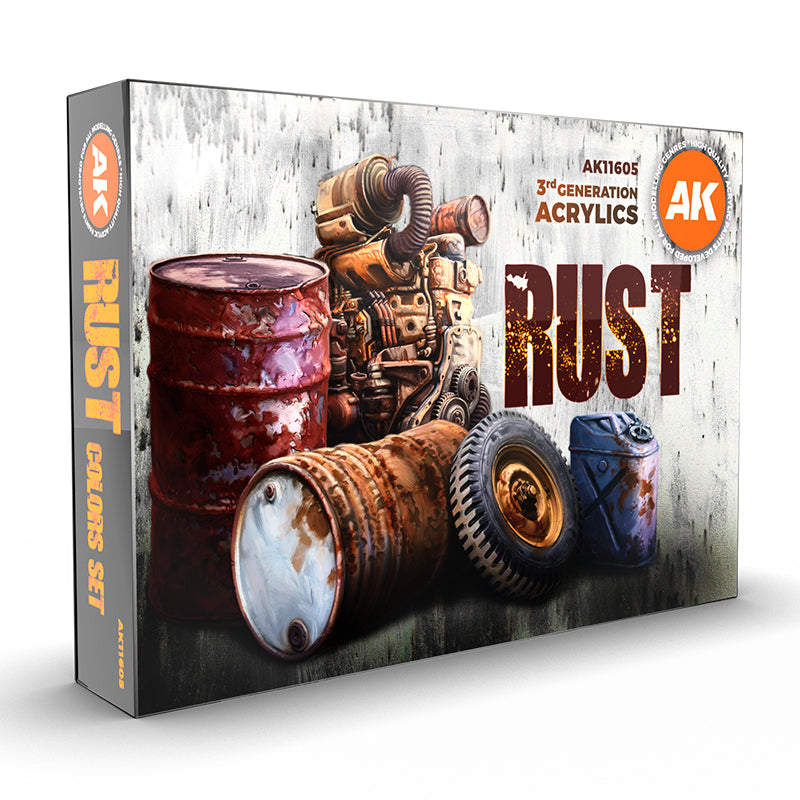 AK Interactive - Rust Acrylics Set