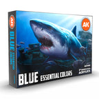 AK Interactive - Blue Essential Acrylics Set