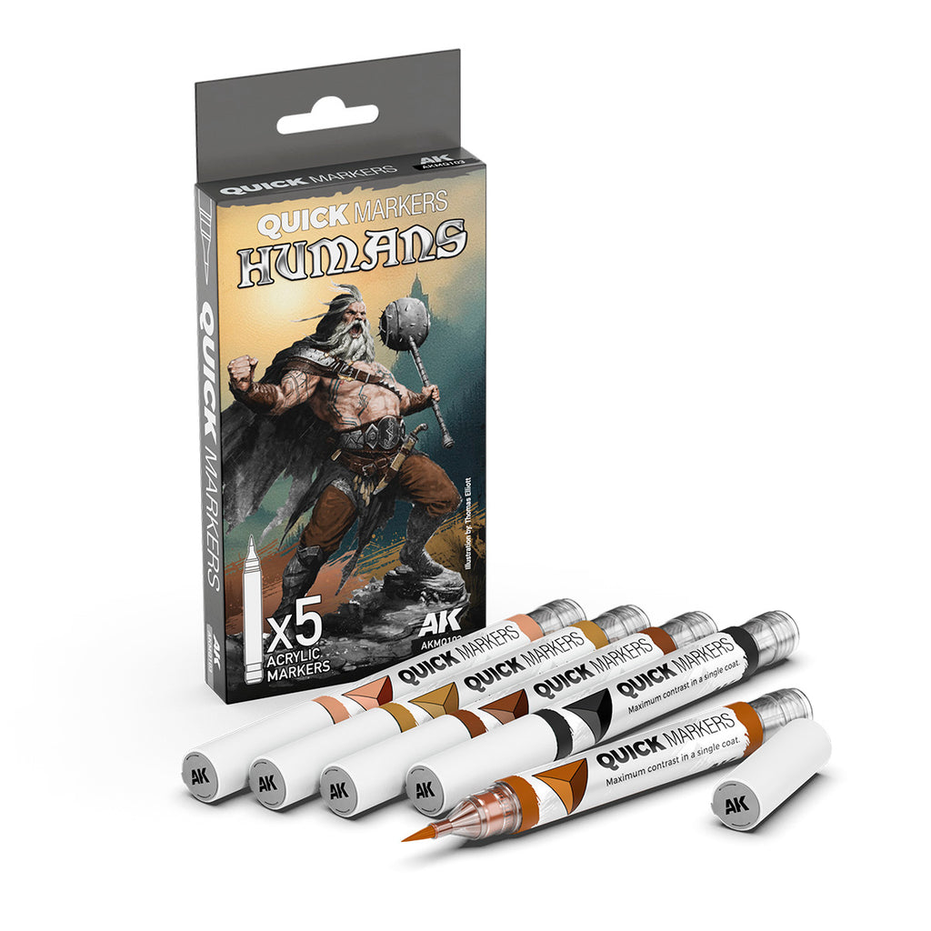 AK Interactive Quick Markers - Humans Set