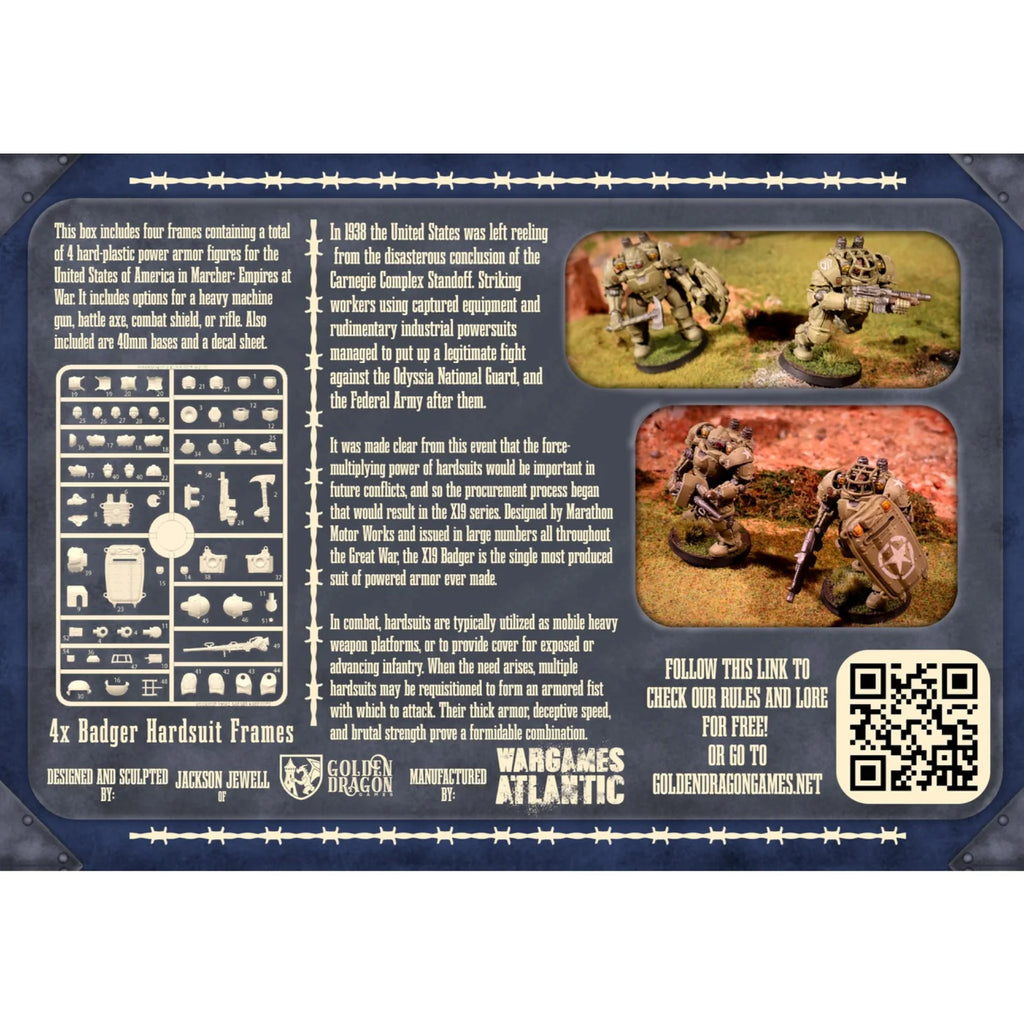 Marcher: X19A2 Badger Hardsuits