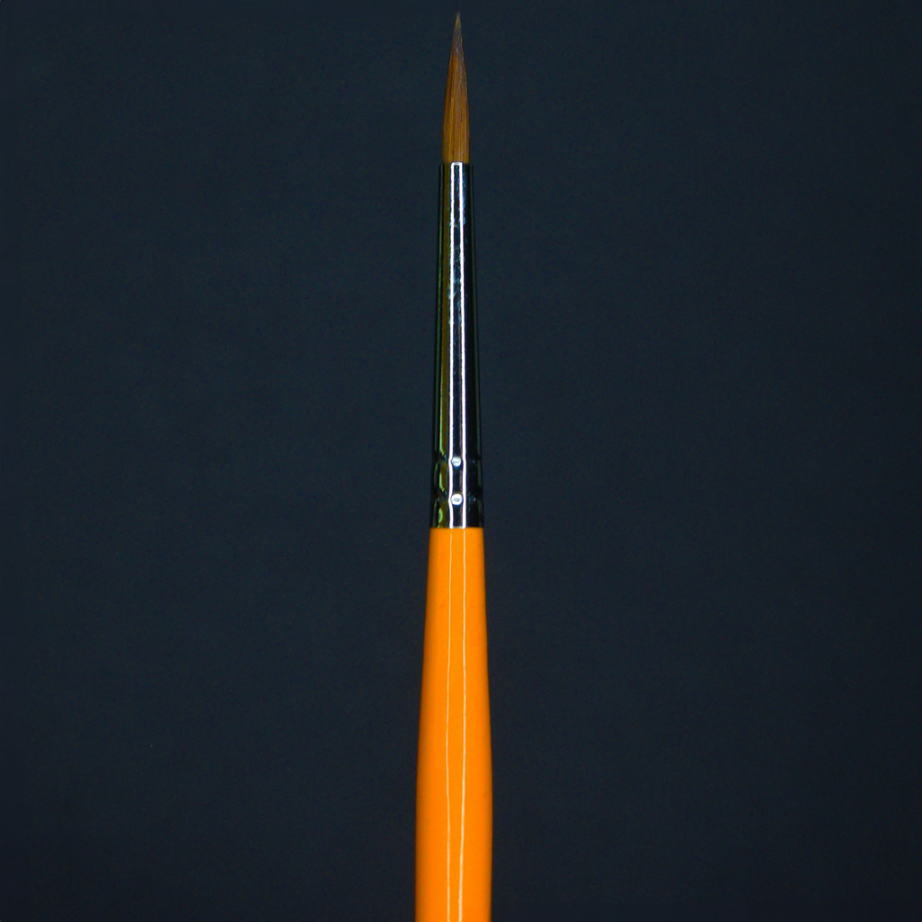 Orange Brushes - Kolinsky Sable Size 2 - Blue