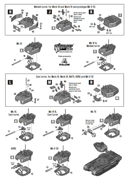 Bolt Action - Churchill Tank (Plastic)