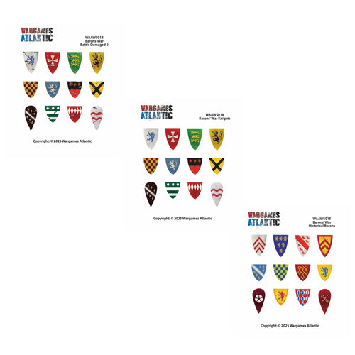 Barons' War - Shield Decals (02): Knights 02