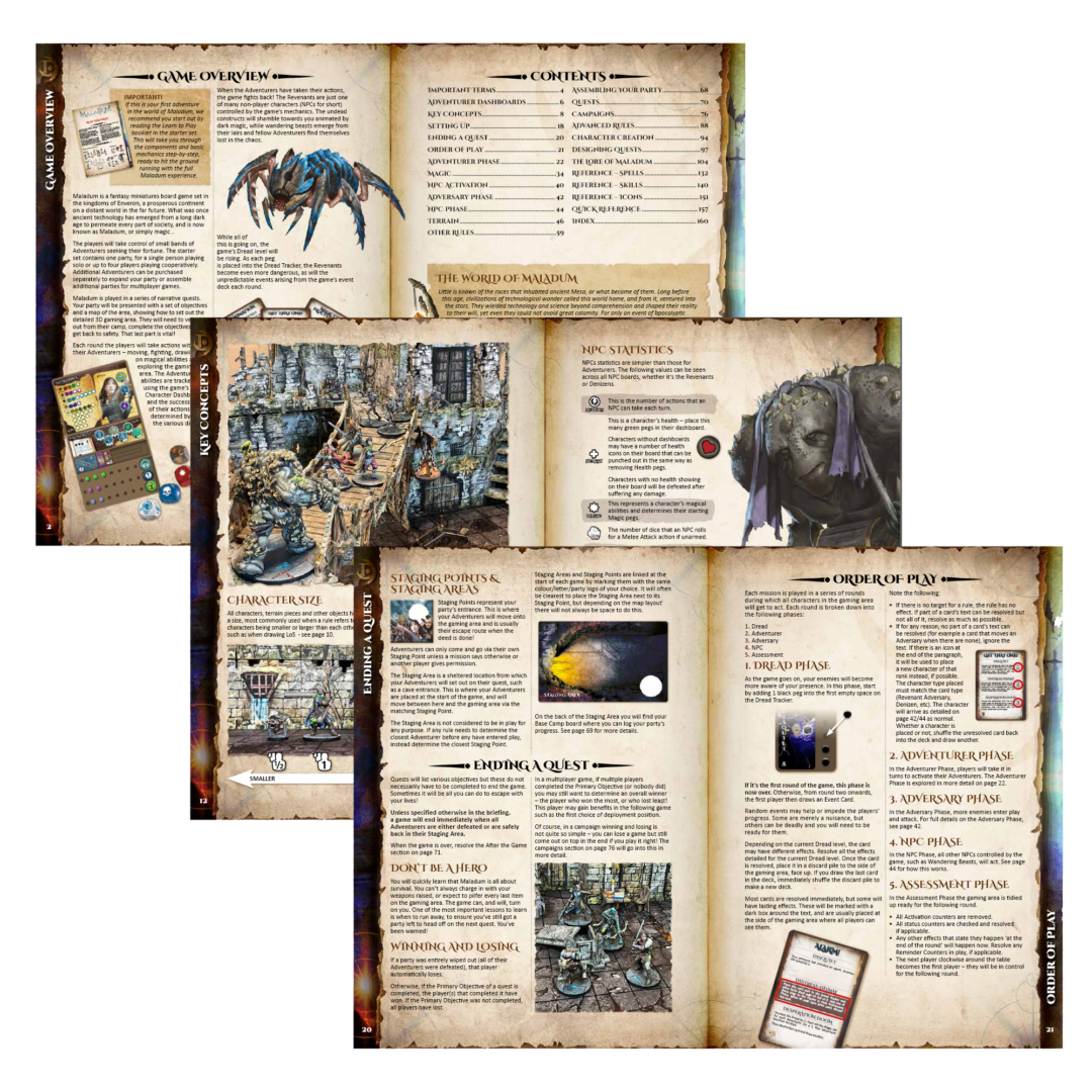 Maladum Deluxe Rulebook (Hardcover)