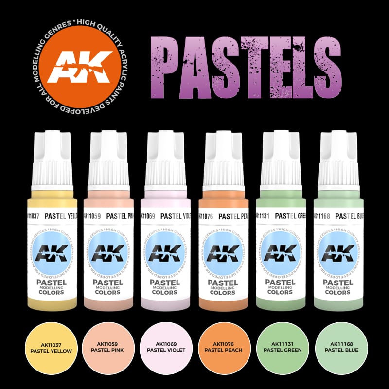 AK Interactive - Pastels Acrylics Set