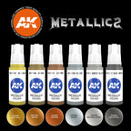 AK Interactive - Metallics Acrylics Set