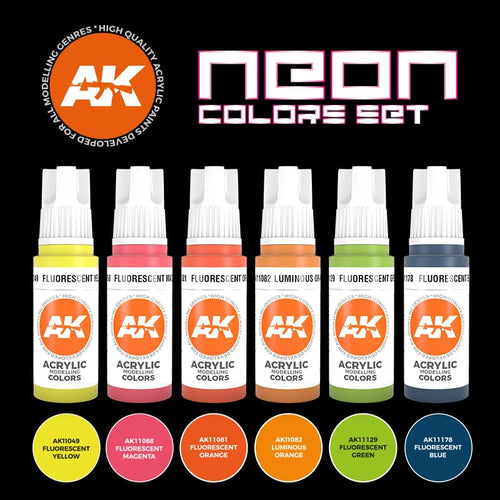 AK interactive - Neon Acrylics Set