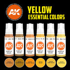 AK Interactive - Yellow Essential Acrylics Set