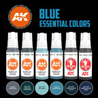 AK Interactive - Blue Essential Acrylics Set