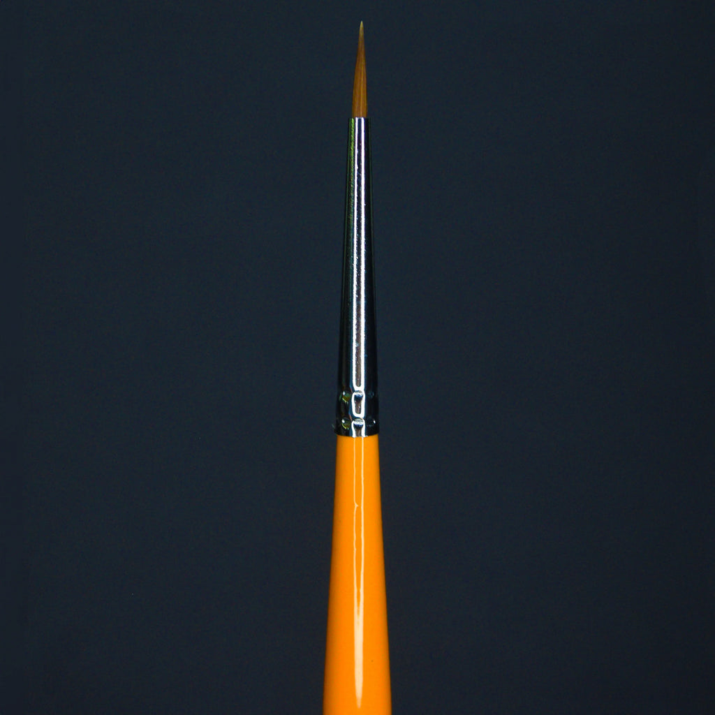 Orange Brushes - Kolinsky Sable Size 0 - Yellow